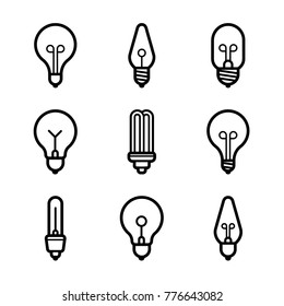 Lightbulbs Icon Set