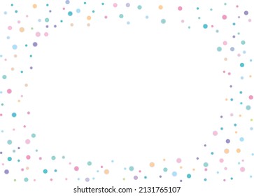 Light-colored round pattern decorative frame illustration