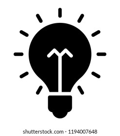 A lighted bulb showing innovative idea 