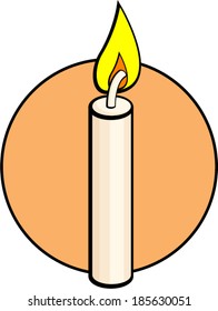 lighted candle