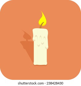 lighted candle icon