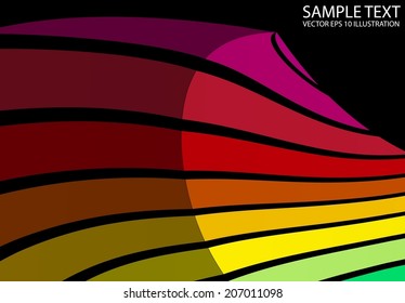 Lighted colorful background illustration - Vector colorful abstract background  template