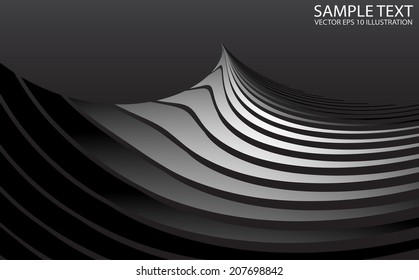 Lighted futuristic background illustration template - Vector abstract space background illustration