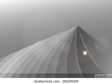 Lighted space scene illustration design template -  Abstract shiny silver vector background illustration