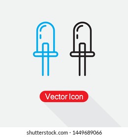 Light-Emitting Diode Icon Vector Illustration Eps10