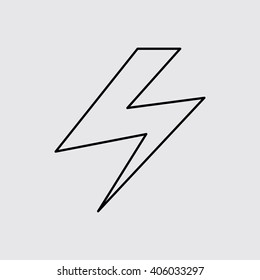 Lighten line icon. Eps-10.