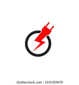 Lightening Bolt Flash Logo Design For Electric Company