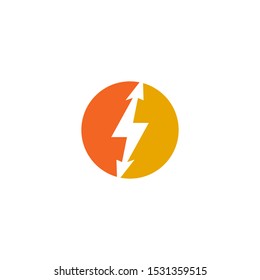 Lightening Bolt Flash Logo Design For Electric Company