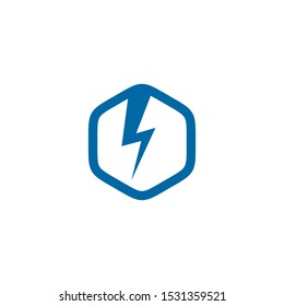 Lightening Bolt Flash Logo Design For Electric Company