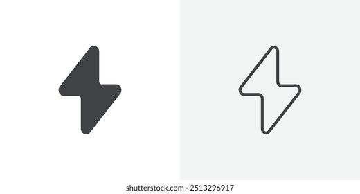 Icono de perno de aligeramiento plano y diseño de conjunto simple