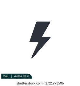 Lightening Flash Vector Icon Illustration, Company Logo Template