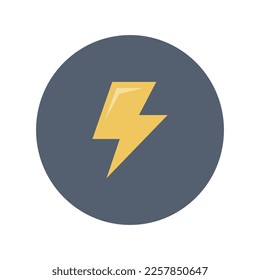 Icono de iluminación, ilustración plana vectorial para interfaz web y móvil, EPS 10