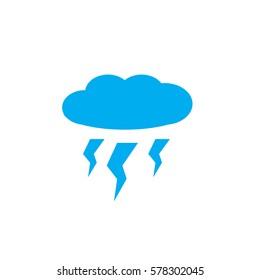 lightening on white background. lightening sign.
