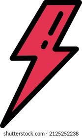 lightening Vector illustration on a transparent background. Premium quality symbols. Stroke vector icon for concept and graphic design.