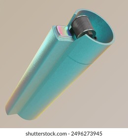 leichter 3D-Metalltaschenvektor