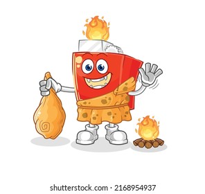 the lighter ancient cartoon. cartoon mascot vector