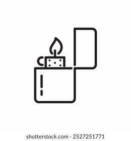 lighter cigarrette icon sign vector