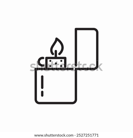 lighter cigarrette icon sign vector