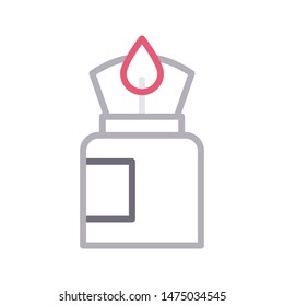 lighter colour line vector icon