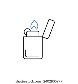 lighter concept line icon. Simple element illustration. lighter concept outline symbol design.