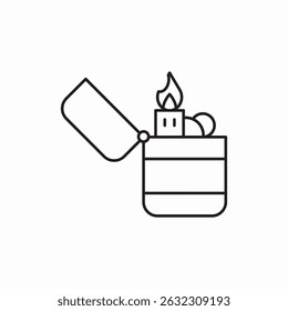 aanstekerpictogram Sign vector