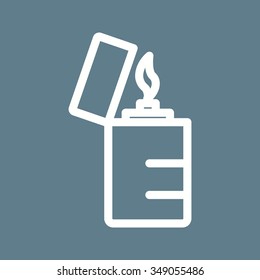 Lighter, flame, fire icon vector image. Can also be used for objects. Suitable for web apps, mobile apps and print media.