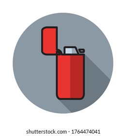 Lighter Flat Icon Design Vector Logo Template Illustration