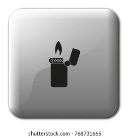Lighter flat vector icon.
