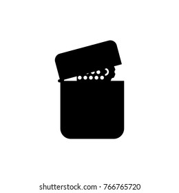 Lighter icon , black sign design