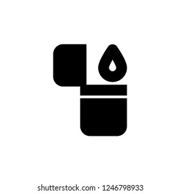 Lighter icon. Camping sign