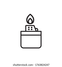 Lighter Icon Design Vector Template Illustration Sign And Symbol