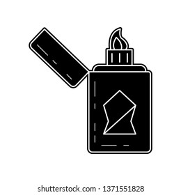 lighter icon. Element of Camping for mobile concept and web apps icon. Glyph, flat icon for website design and development, app development