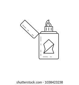 lighter icon. Element of camping and outdoor recreation for mobile concept and web apps. Thin line icon for website design and development, app development. Premium icon on white background