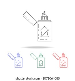lighter icon. Elements of camping multi colored icons. Premium quality graphic design icon. Simple icon for websites, web design mobile app, info graphics on white background