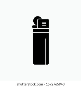 Lighter Icon. Fire Source Illustration As A Simple Vector Sign & Trendy Symbol for Design and Websites, Presentation or Mobile Application.