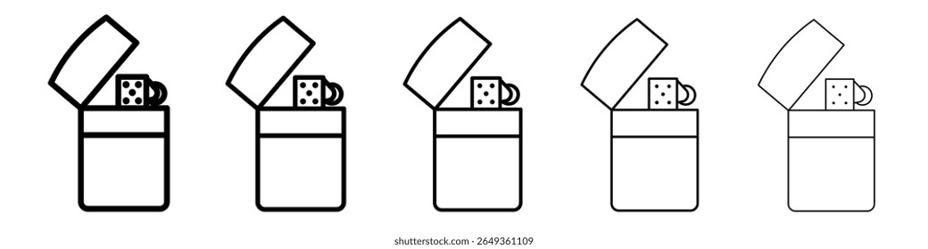 lighter icon Flat design on isolated background