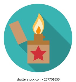 Lighter icon. Flat design style modern vector illustration. 