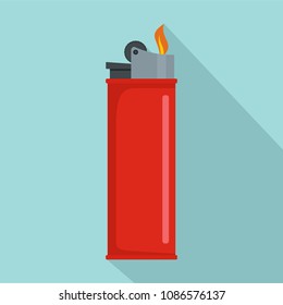 Lighter icon. Flat illustration of lighter vector icon for web design