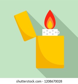 Lighter icon. Flat illustration of lighter vector icon for web design