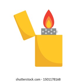 Lighter icon. Flat illustration of lighter vector icon for web design