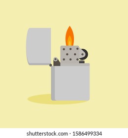 Lighter icon. Flat illustration of lighter vector icon for web design