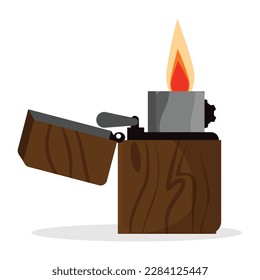 Lighter icon flat isolated on white background illustration