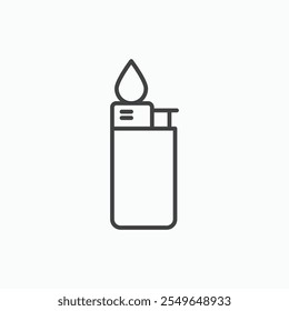 Lighter icon isolated on white background