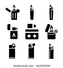 lighter icon isolated sign symbol vector illustration - Collection of high quality black style vector icons
