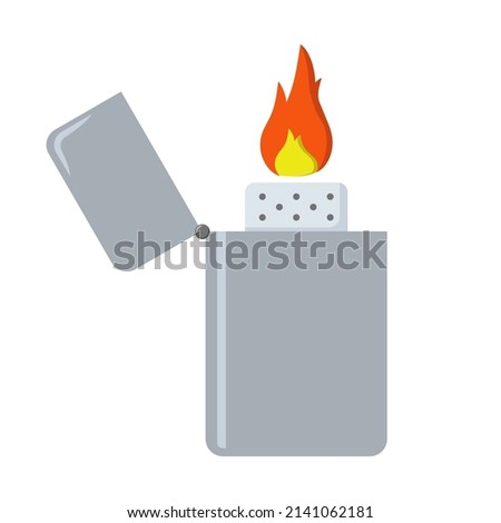 Lighter icon on white background. Ignite sign.