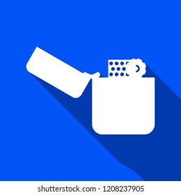 Lighter icon with shadow , sign design
