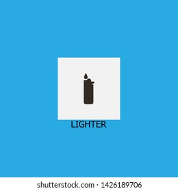 lighter icon sign signifier vector