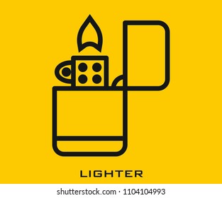 Lighter icon signs