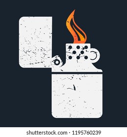 Lighter icon. Simple illustration of lighter