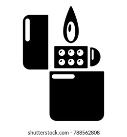 Lighter icon. Simple illustration of lighter vector icon for web